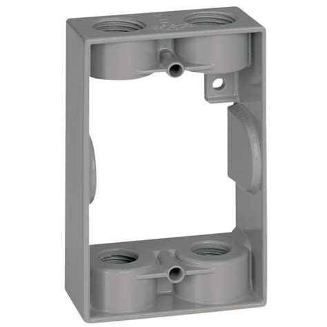 double electrical box extender|exterior electrical outlet box extender.